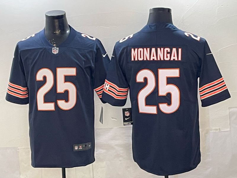 Men 2026 Chicago Bears #25 Monangai Blue Nike Limited NFL Jersey style 01